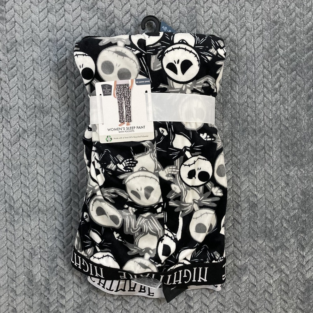 Disney Sleep Pant Womens 3X Nightmare Before Christmas Jack Skellington NEW